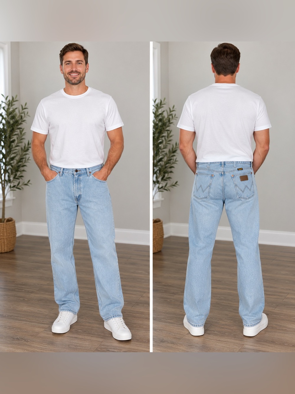 Wrangler Vintage Light Blue Relaxed Men’s Jeans 40x32/Western/Cowboy/GUC